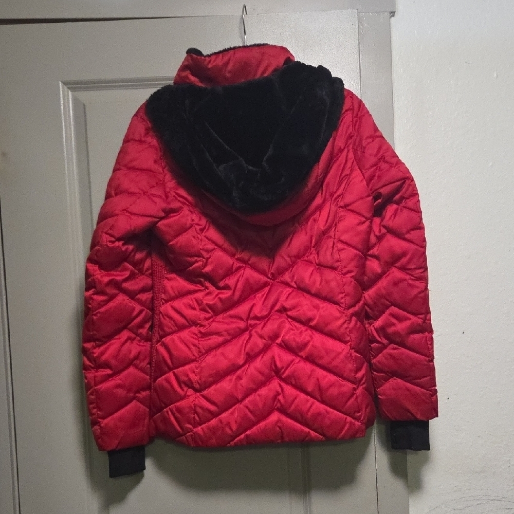 Nautica Women's Red Quilted Puffer Jacket - Picture 3 of 4